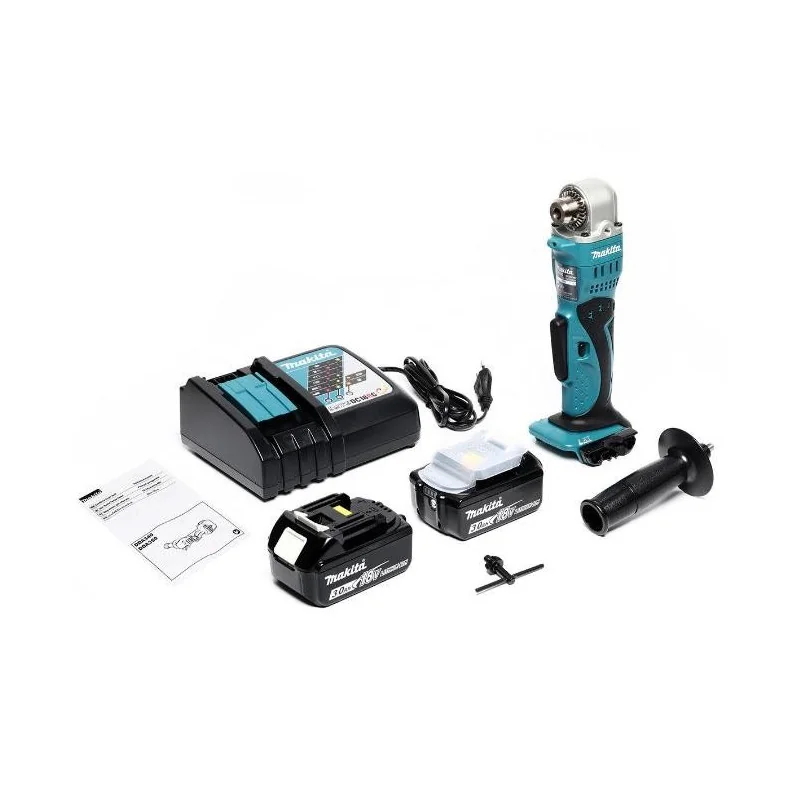 Taladro Angular 3/8" 18V Lxt 0-1,800Rpm 2 Bat.Li-I DDA350RFE Makita
