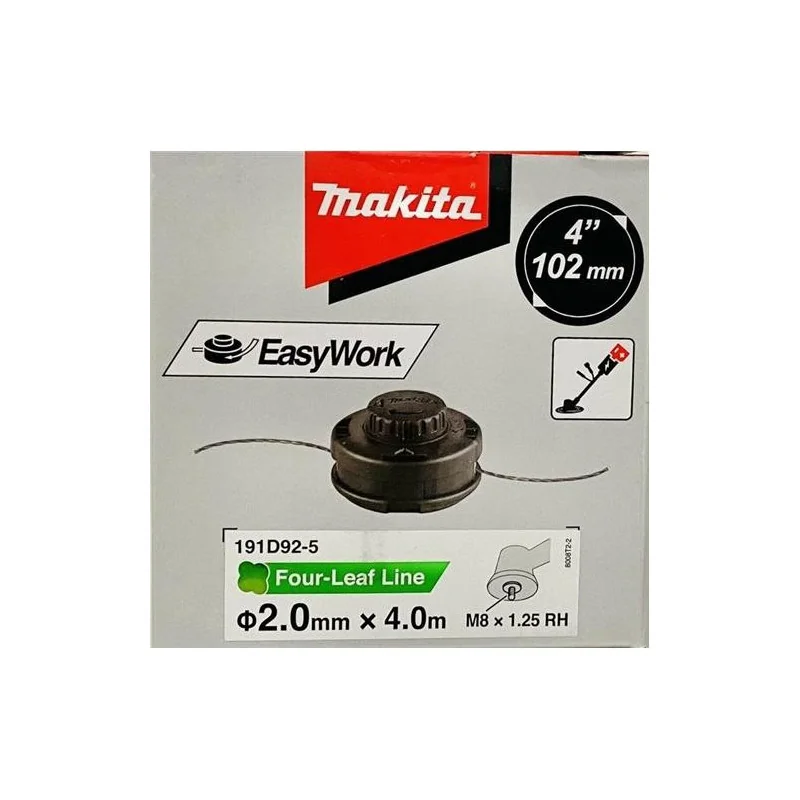 Cabezal Nylon Auto / B Y F / M8 X 1,25 Rh / 4" / 2 191D92-5 Makita