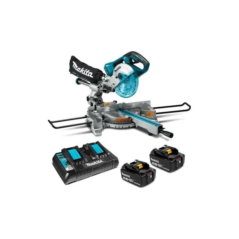 SIERRA INGLETEADORA TELESCOPICA 7-1/2"(190 MM) 18V DLS714PT2 MAKITA