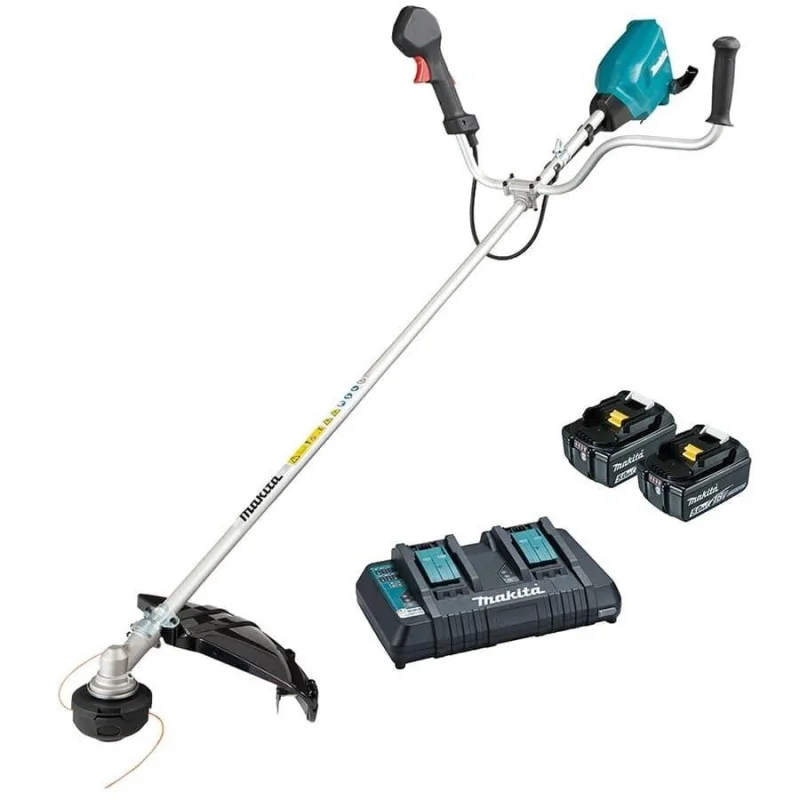 Desmalezadora 18Vx2 (36V) Mango "U" Corte 430Mm Motor Bl 2+2 Bat.Li-Ion 5,0Ah+Carg.Rapido Doble DUR369APT2 Makita