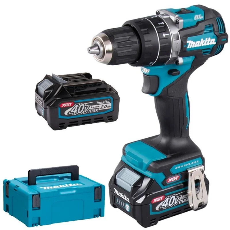 Taladro Atornillador Percusión 1/2" 40V XGT 65 Nm HP002GA201 MAKITA
