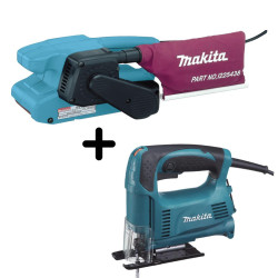 COMBO Lijadora Banda 3X18" 9911 + Sierra Caladora