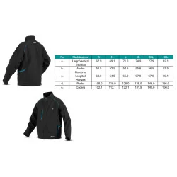 Chaqueta Climatizada Inalambrica Reflectante 12V C Cj105Dzm Makita