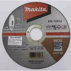 Disco Corte Acero Inox. 4-1/2" (115 X 1.0 X 22.23) B-45820 Makita