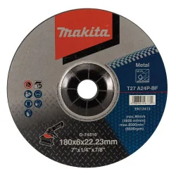 Disco Desbaste Metal 7" (180 X 6 X 22.23) A24P D-74516 Makita
