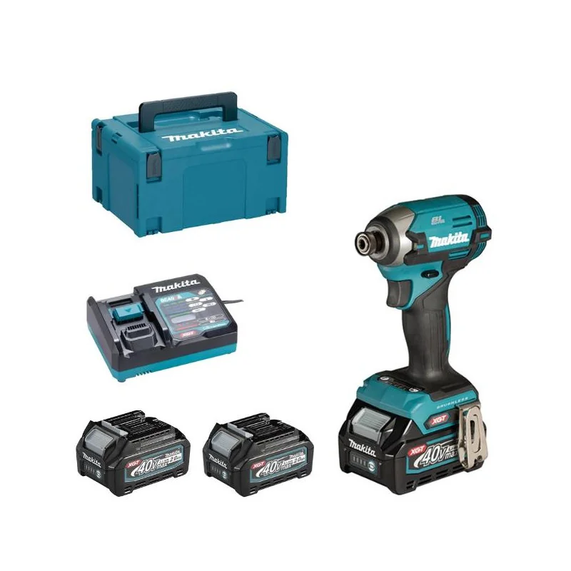 Atornillador Impacto Hex.1/4" 40V Xgt 0-1.100/2.10 Td003Ga201 Makita