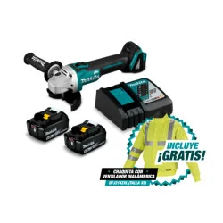 Esmeril Ang. 4-1/2" Dga458Rte+ Chaqueta Con Ventila Dga458Rte-3 Makita