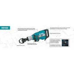 Martillo Demoledor Hexagono 28.6Mm 1.850W 1.300Gpm HM1502 Makita