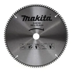 Disco Sierra 10-1/4" (260 X 25.4Mm X 100Dte)P/ Alu D-59162 Makita