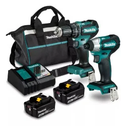 Combo  Taladro 1/2" Dhp485+Atornillador Impac Dtd1 Dlx2286X Makita
