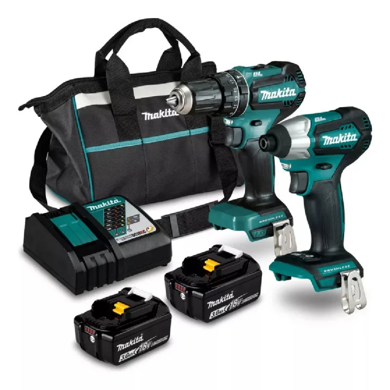 Combo  Taladro 1/2" Dhp485+Atornillador Impac Dtd1 Dlx2286X Makita