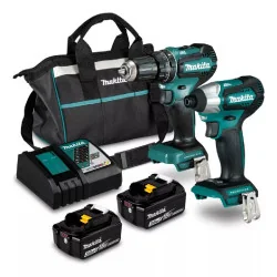 Combo  Taladro 1/2" Dhp485+Atornillador Impac Dtd1 Dlx2286X Makita