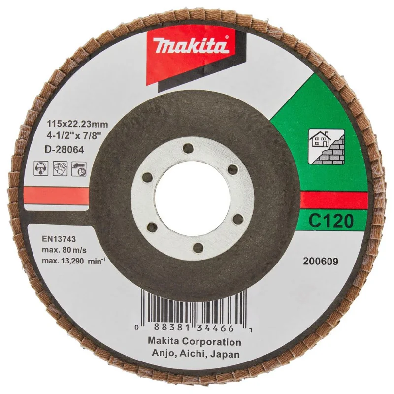 Disco Traslapado 4 1/2" (115 X 22.23) C 120 Carbu D-28064 Makita