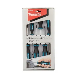 Set Destornilladores 6Pzs (Sl 2Pcs.+Ph 2Pcs.+Pz 2P E-10528 Makita