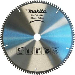 DISCO SIERRA 10-1/4" (260 X 25.4MM X 100DTE) P/AL D-03414 MAKITA