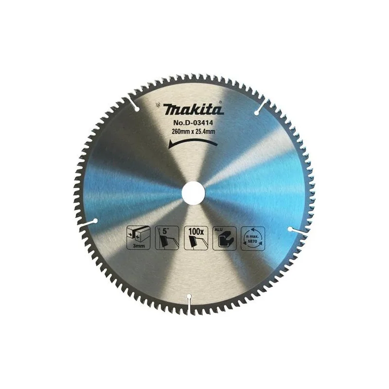 DISCO SIERRA 10-1/4" (260 X 25.4MM X 100DTE) P/AL D-03414 MAKITA