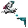 Combo Ingleteadora 10" Mls100 + Taladro 6413 Mls100-8 Makita