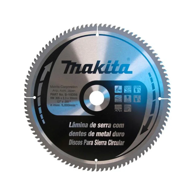 Disco Sierra 12" (305 X 30Mm X 100Dte) Madera B-19386 Makita