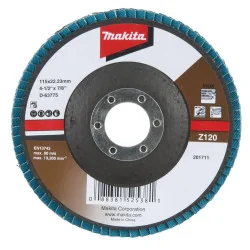 Disco Traslapado 4 1/2" (115 X 22) Gr 120 - Zirco D-63775 Makita