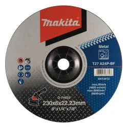 Disco Desbaste Metal 9" (230X6.0X22.23) A24P D-74522 Makita