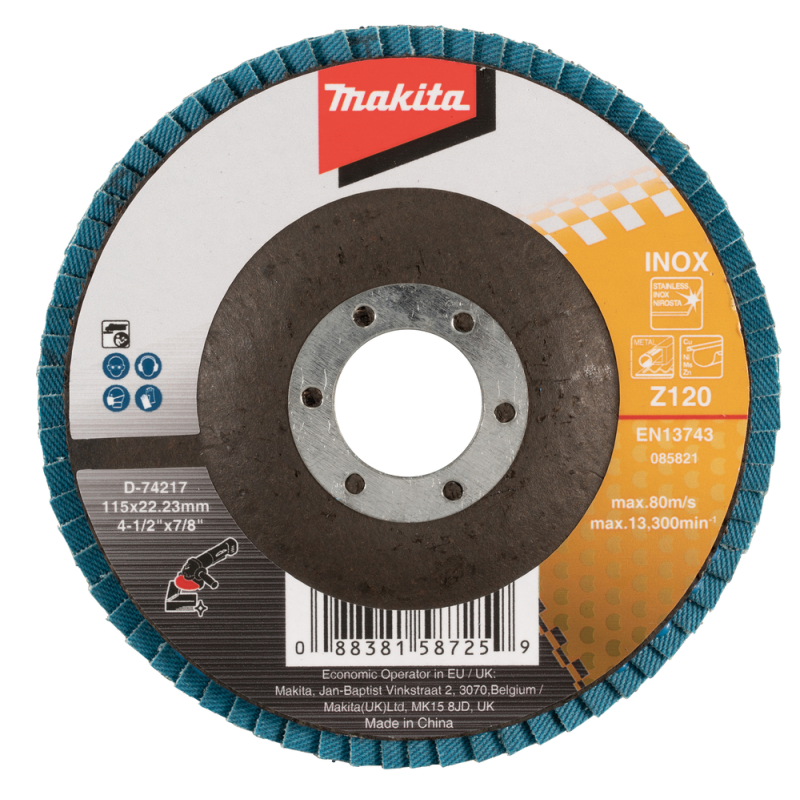Disco Traslapado 4 1/2" (115 X 2)2 Gr 120 Zircon M D-74217 Makita