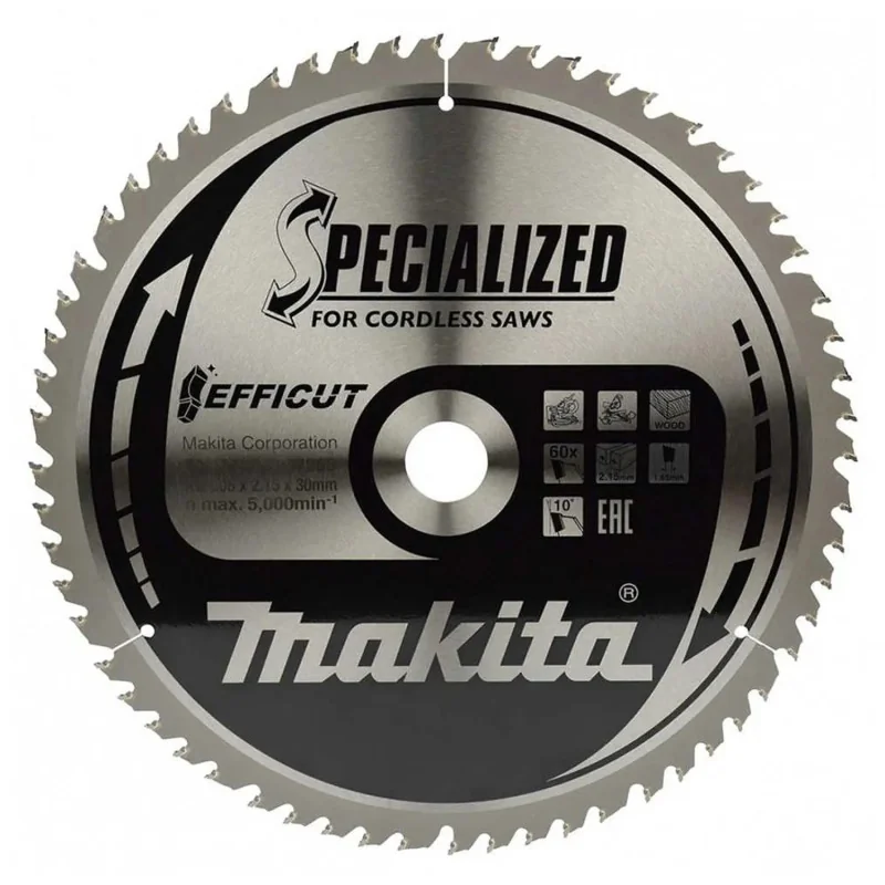 Disco Sierra 6-1/2" (165Mm X 20Mm X 60Dte) Madera B-69886 Makita