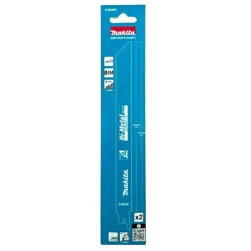 Hoja Sierra Sable Bi-Metal (18T X 225Mm) Para Metal D-80329 Makita