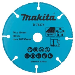 Disco Segmentado 76 X 10Mm Carburo Tugsteno D-78374 Makita
