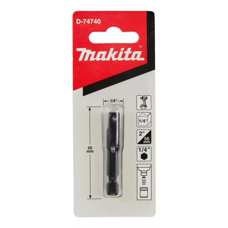 Punta Cuadrante Impact Black 1/4" (1/4"X50Mm) D-74740 Makita