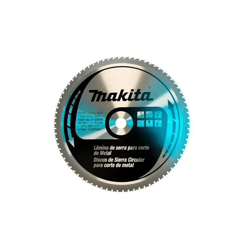 Disco Sierra 12" (305 X 25.4 X 2.3Mm X 78Dte) Para Lc B-33978 Makita