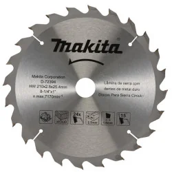 Disco Sierra 8-1/4" (210 X 25.4 Mm X 24Dte) Buje 5 D-72394 Makita