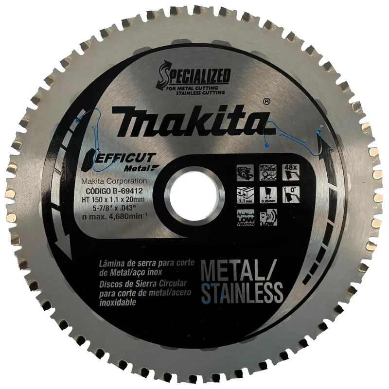 Disco Sierra 6" (150Mm X 48Dte) Metal Efficut B-69412 Makita