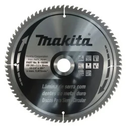 Disco Sierra 10-1/4" (260 X 30Mm X 80Dte) Madera B-19299 Makita