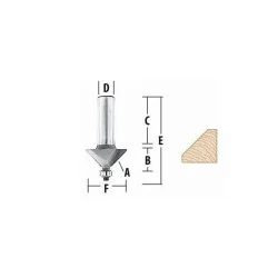 J-FRESA MEDIA CAÑA 2 FILOS 1.1/4" X 3/4" EJE 1/2" 733272-A MAKITA