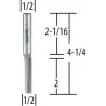 J-FRESA RECTA 1 FILO 1/2" X 1.1/4" EJE 1/2" 733002-4A MAKITA