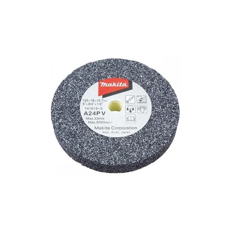 PIEDRA ESMERIL DE BANCO 5" (125 X 19 X 12,7MM) GRA 741015-5 MAKITA