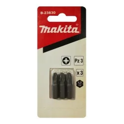PUNTA CRUZ IMPACTO PH 3 (1/4"X25MM) BLISTER 3PZ 798314-6 MAKITA
