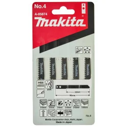 HOJA CALAR Nº 4 (9T X 60Mm) MADERA. PLÁSTICO. ALUMINIO. ACERO DULCE (5 Pcs) A-85874 Makita