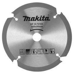 DISCO SIERRA 6-1/2" (165 X 20 X 4DTE) BUJE 15.88Mm P/FIBRO CEMENTO D-72104 Makita
