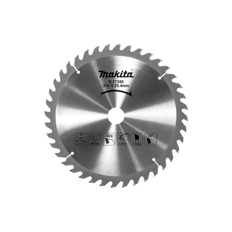 Disco Sierra 8-1/2" (216Mm X 25.4Mm X 40Dte) Made D-77350 Makita