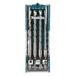 Set Brocas Sds Plus 4Pzs (6, 8, 10, 12 X 160Mm) 12 E-13605-12 Makita