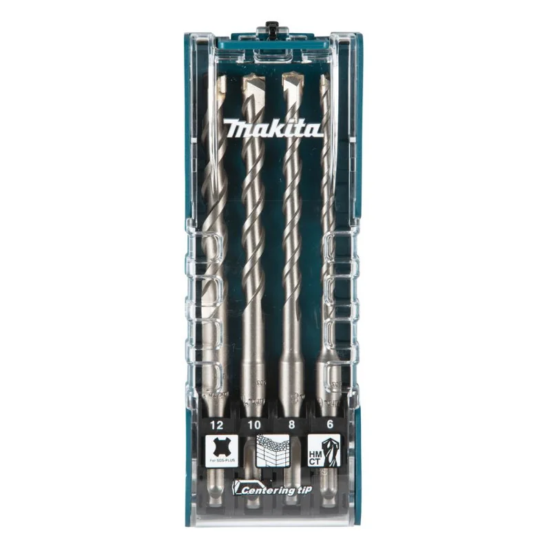 Set Brocas Sds Plus 4Pzs (6, 8, 10, 12 X 160Mm) 12 E-13605-12 Makita