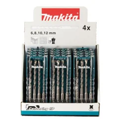 Set Brocas Sds Plus 4Pzs (6, 8, 10, 12 X 160Mm) 12 E-13605-12 Makita