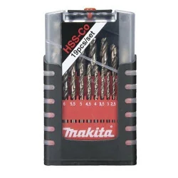 SET BROCAS METAL HSS- COBALTO 19 PCS SET 1-10MM D-50463 MAKITA