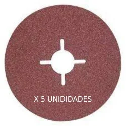 DISCOS LIJA 7" GRANO 24 (180 X 22.23MM) 5P P/ESMER P-01030 MAKITA