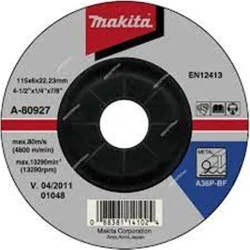 DISCO DESBASTE METAL 4-1/2" (115 X 6 X 22.23) A36P A-80927 MAKITA