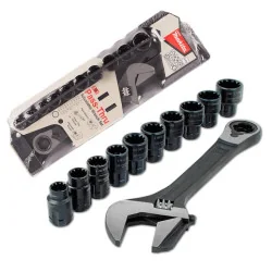 Juego Llave Ajustable C/Dados 11Pz B-65458 Makita