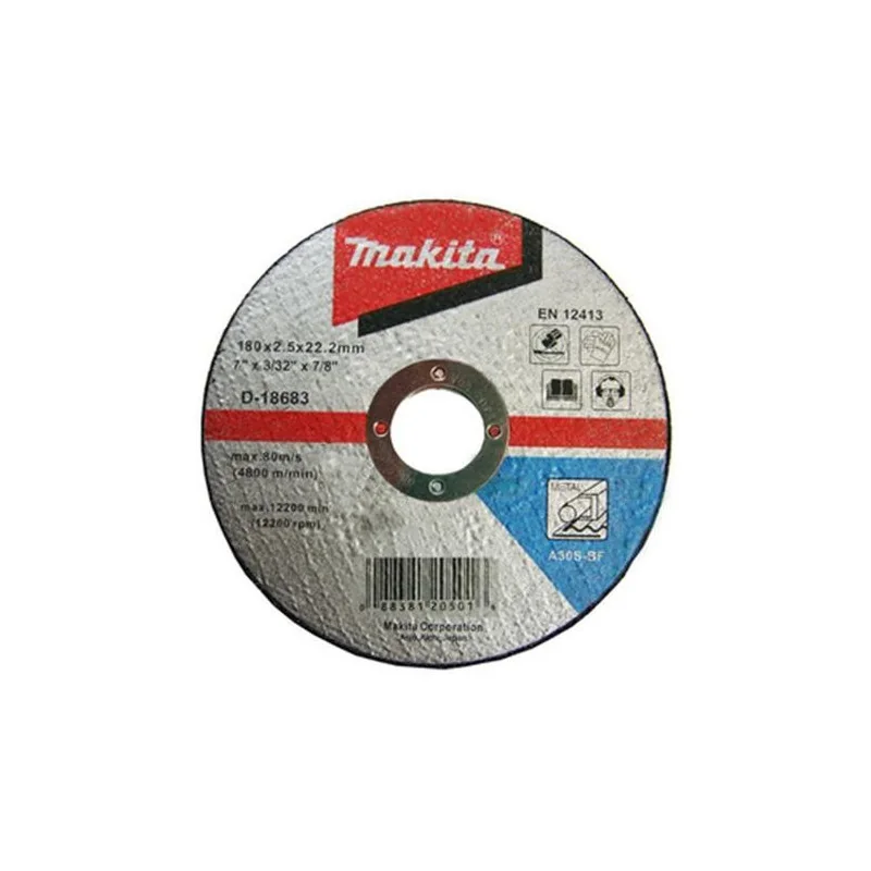 DISCO CORTE METAL 7" (180 X 2.5 X 22.23) RECTO A30 D-18683 MAKITA