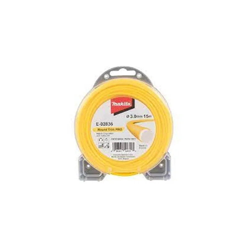 NYLON REDONDO AMARILLO DOBLE CAPA/3.0 MM/15 MT E-02836 MAKITA