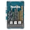 SET BROCAS METAL-MADERA-CONCRETO ESTUCHE 9PZ D-71962 MAKITA